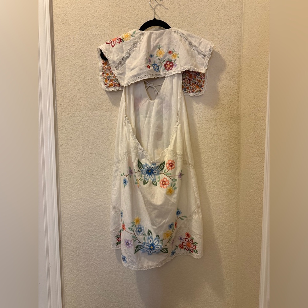 Free People Willow Floral Embroidered Mini Dress - Picture 9 of 10